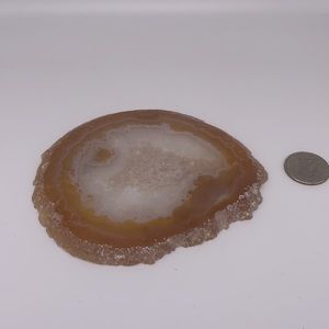Natural Agate crystal slice